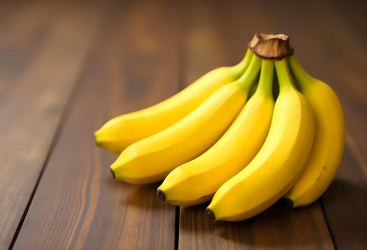 Selective Focus on Fresh Bananas